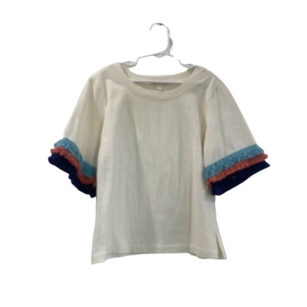 Chelsea & Violet girls top with fringe sleeves.